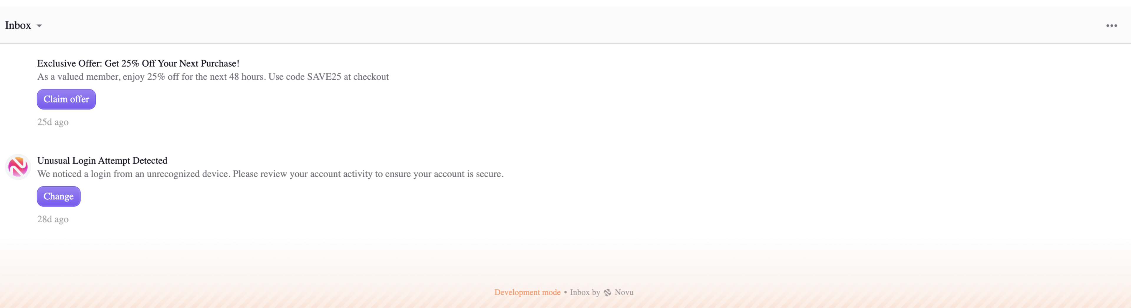 notfications component